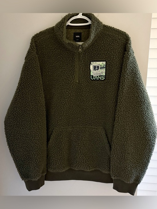 Vans Tops - Vans Martin Sherpa Fleece Quarter Zip L